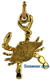 small blue crab necklace jewelry charm