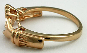 side view of Claddagh ring enhancer