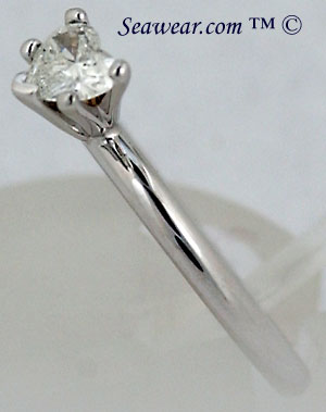 comfort fit heart solitaire engagement ring