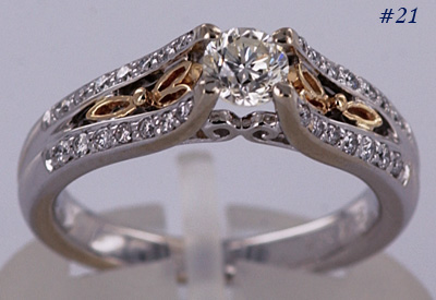 VS-H diamond in Celtic engagement ring