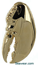 14kt gold New England lobster claw jewelry pendant