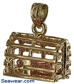 lobster trap  jewelry charm