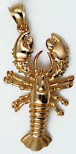 Maine lobster jewelry pendant