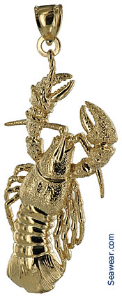 larger new england lobster jewellery  pendant
