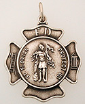 silver saint florian maltese cross medal