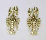 14kt gold lobster earrings