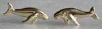humpback whale earrings 14kt gold