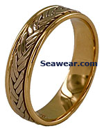 double riggers weave wedding ring