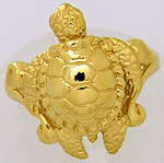 medium sized Stephen Douglas sea turtle ring
