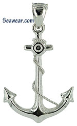 14k white gold jewelry anchor