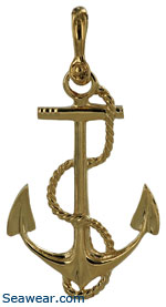 fouled Navy anchor