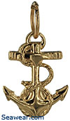 fouled Navy anchor charm