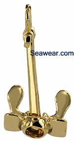 Navy anchor with flukes that swivel and pivot