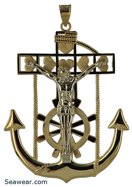 Anchor crucifix hot sale