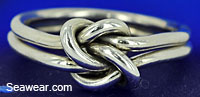 argentium silver True Lovers Knot Ring