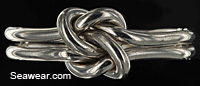 14g Argentium silver true lovers sailors knot ring
