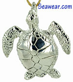 Argentium Silver Ripley's Kemp sea  turtle