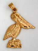 nautical gold jewelry pelican charm