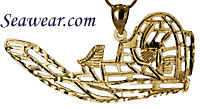 small 14kt airboat pendant