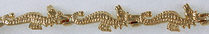 gold curly tailed seahorses