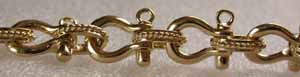 14kt anchor shackle bracelet