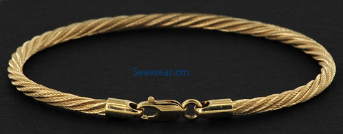 TMI Guy Beard cable bracelet