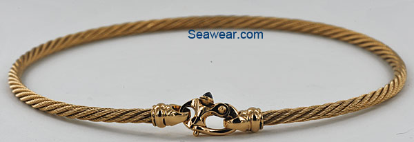 4mm cable necklace in 14kt gold