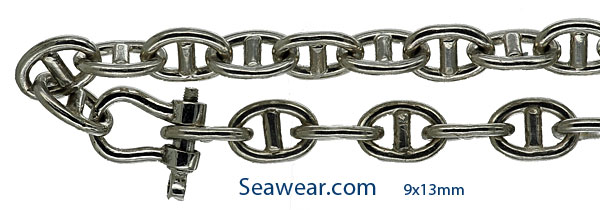 alternate anchor link chain  9x13mm