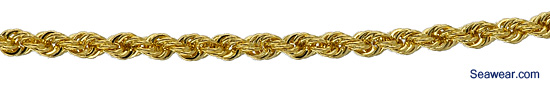 handmade solid rope chain