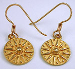 14kt gold French wire earrings