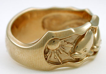 sunshine and dolphins wedding band