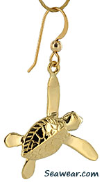 Costello crawler sea turtle earrings
