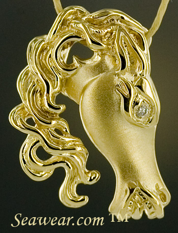 equestrian jewelry pendant
