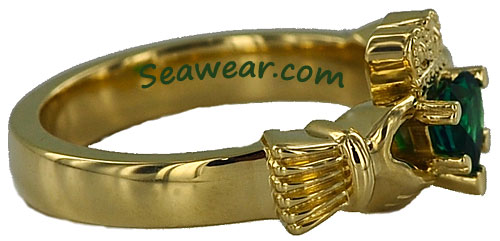 Irish Claddagh heart ring