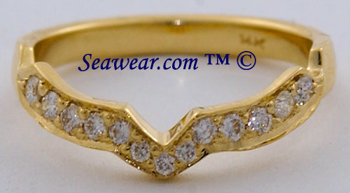 matching diamond band to Claddagh ring