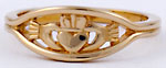 Euro style Claddagh ring