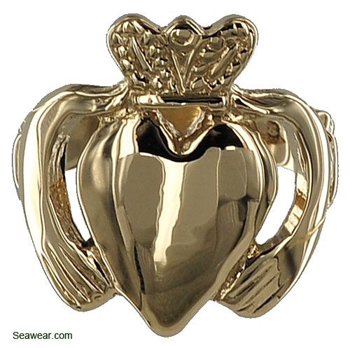 14k gold Townie Claddagh ring