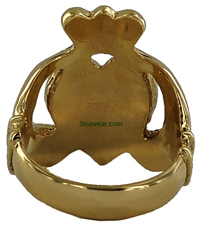 14k gold Townie Claddagh ring