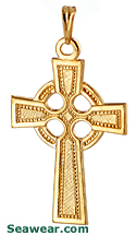 high quality celtic cross with polished back