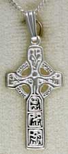 800AD Duleek Cross sterling silver necklace