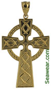 two tone Celtic cross