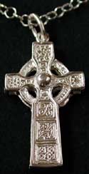 high cross of duleek sterling silver necklace 