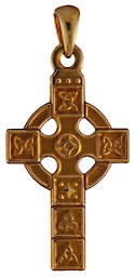 Dublin Assay Office Hallmarked Celtic panel cross