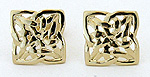 14k gold intricate Celtic knot post earrings by Seawear.com