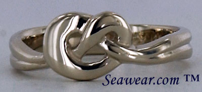Irish love knot wedding ring