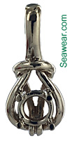 Celtic love knot, square knot, sailor's love knot pendant