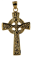 Celtic Cross with ropechain engraved