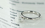 Claddagh heart engagement ring SI/D diamond
