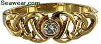 diamond Celtic engagement ring