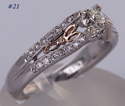 1/2ct round diamond Celtic engagement ring